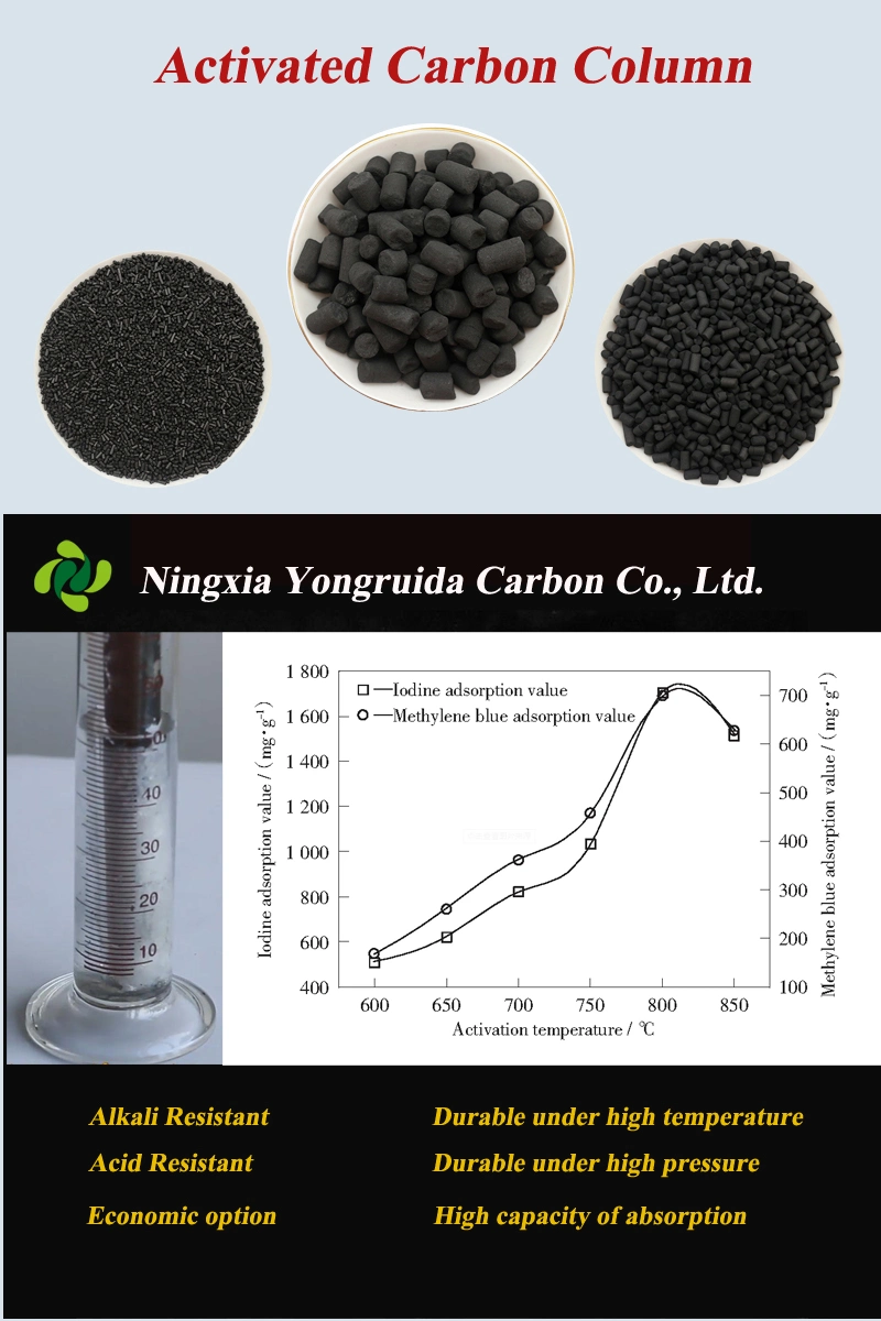 Columnar Activated Carbon for Oil-Water Separation Device