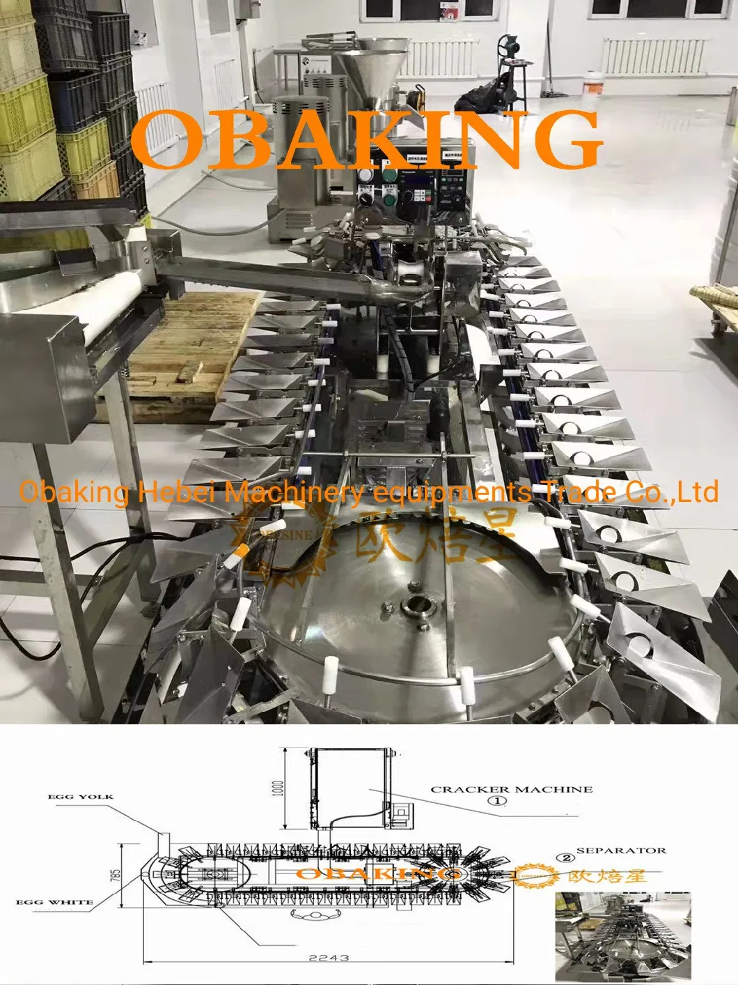 Industrial Grade Automaic Egg Breaker for Cake Production Line